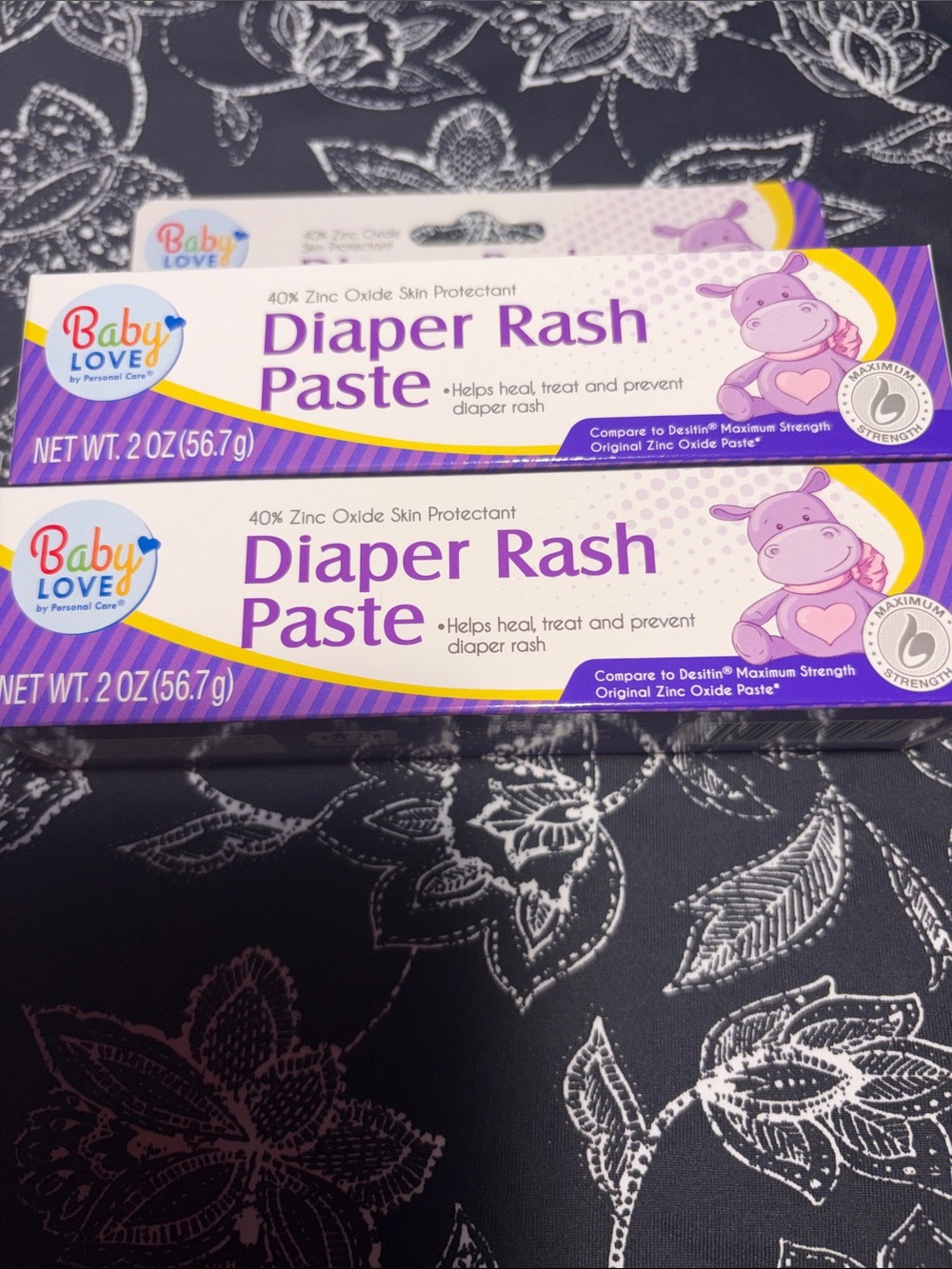 2 X Baby Love Diaper Rash Ointment Max Strength With 40% Zinc Oxid 2 Oz